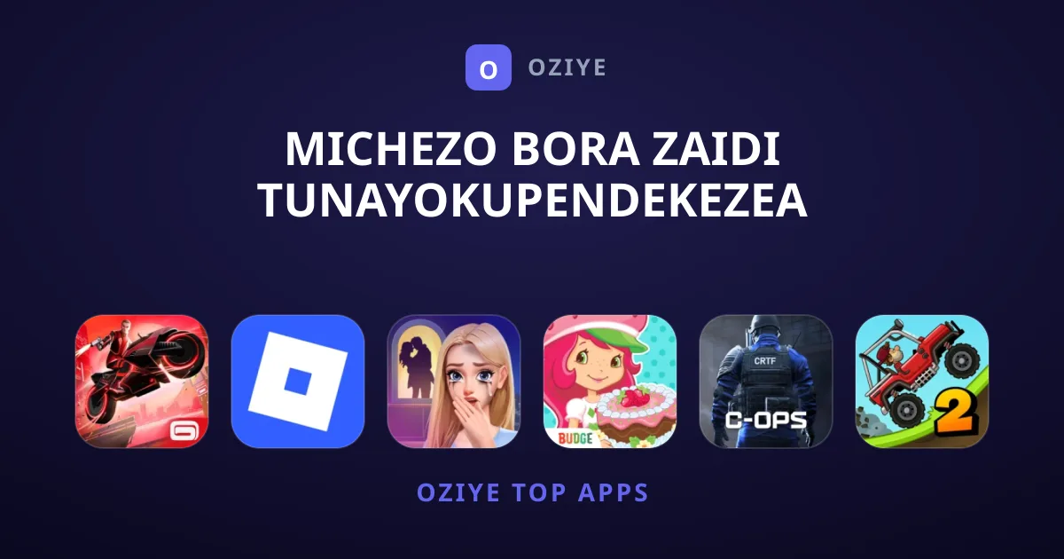 Michezo Bora Zaidi Tunayokupendekezea Kuipakua Hivi Sasa